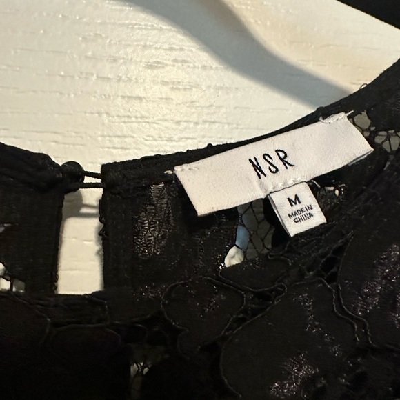 Black lace midi dress, size 8. - Picture 2 of 2